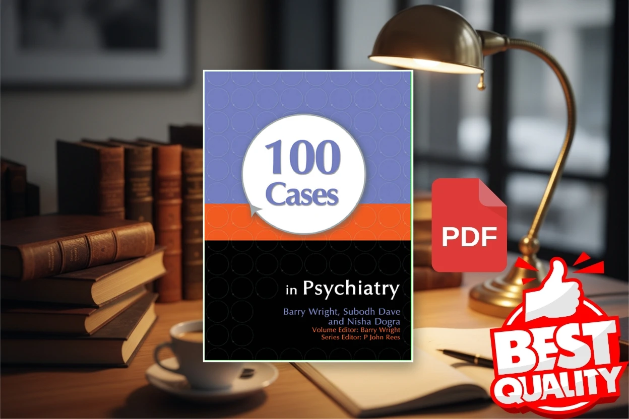 Cover for 100 Cases in Psychiatry (Wright, Barry, Dave, Subodh, Dogra, Nisha)