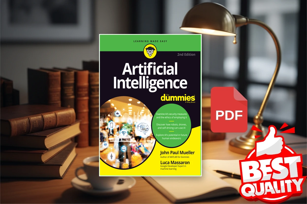 Cover for Artificial Intelligence For Dummies (For Dummies (ComputerTech)) (John Paul Mueller, Luca Massaron)