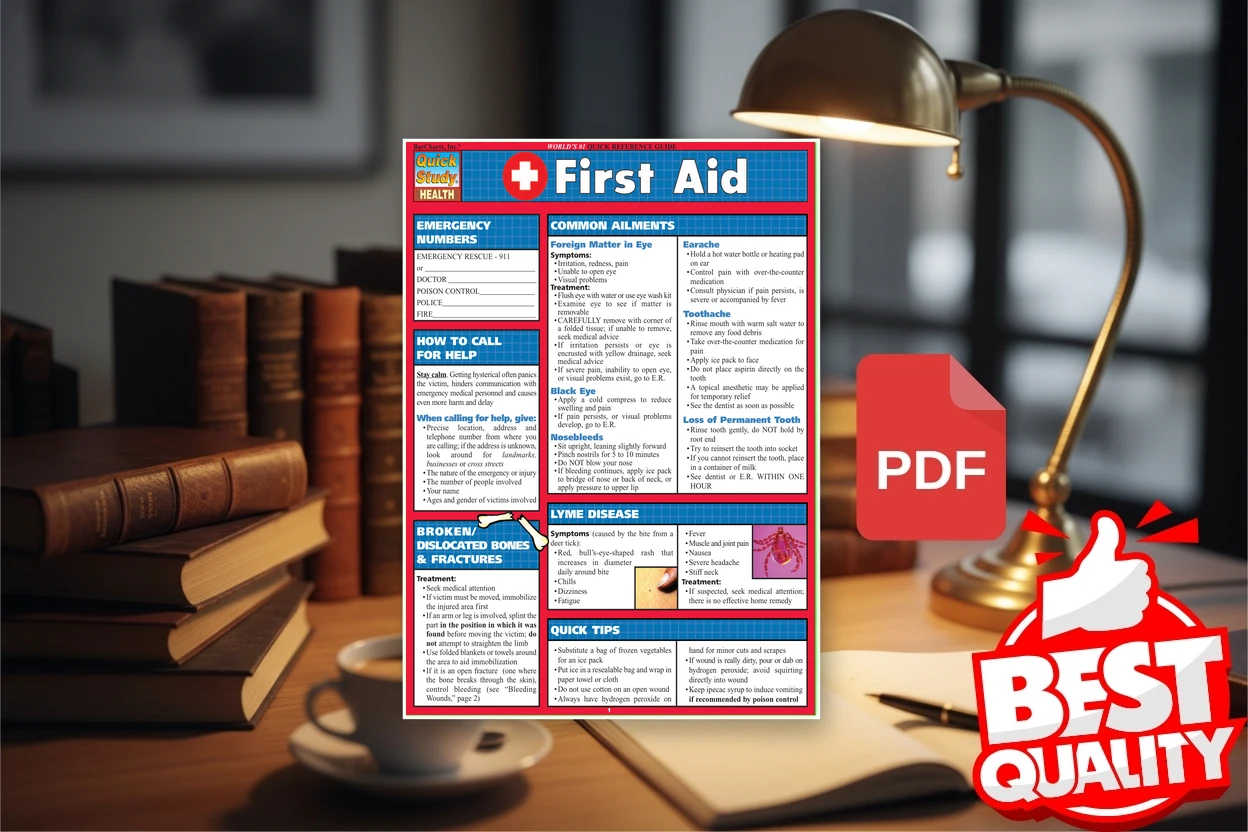Cover for BarCharts QuickStudy First Aid (BarCharts, Inc.)