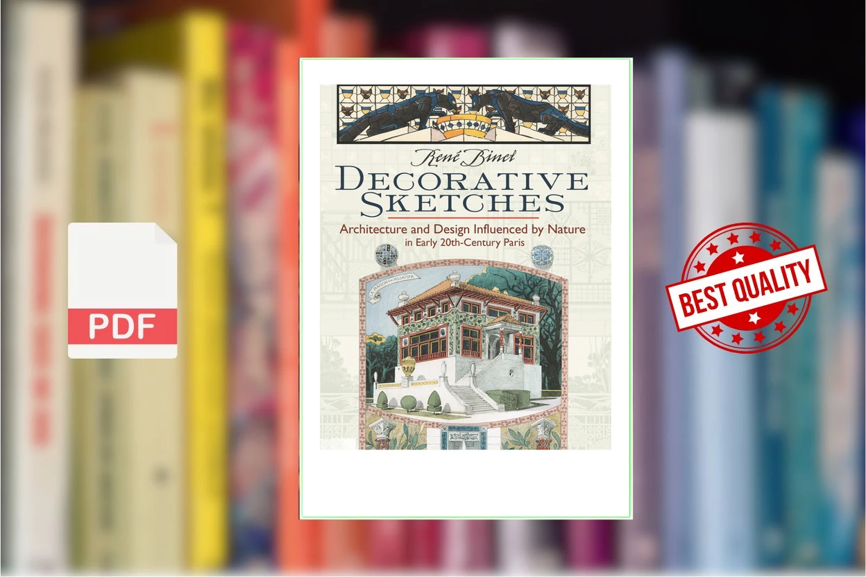Cover for Decorative Sketches Architecture and Design Influenced by Nature in Early 20th-Century Paris (René Binet)