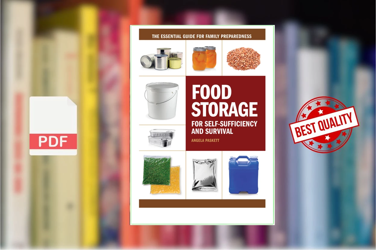 Cover for Food Storage for Self-Sufficiency and Survival (Angela Paskett)