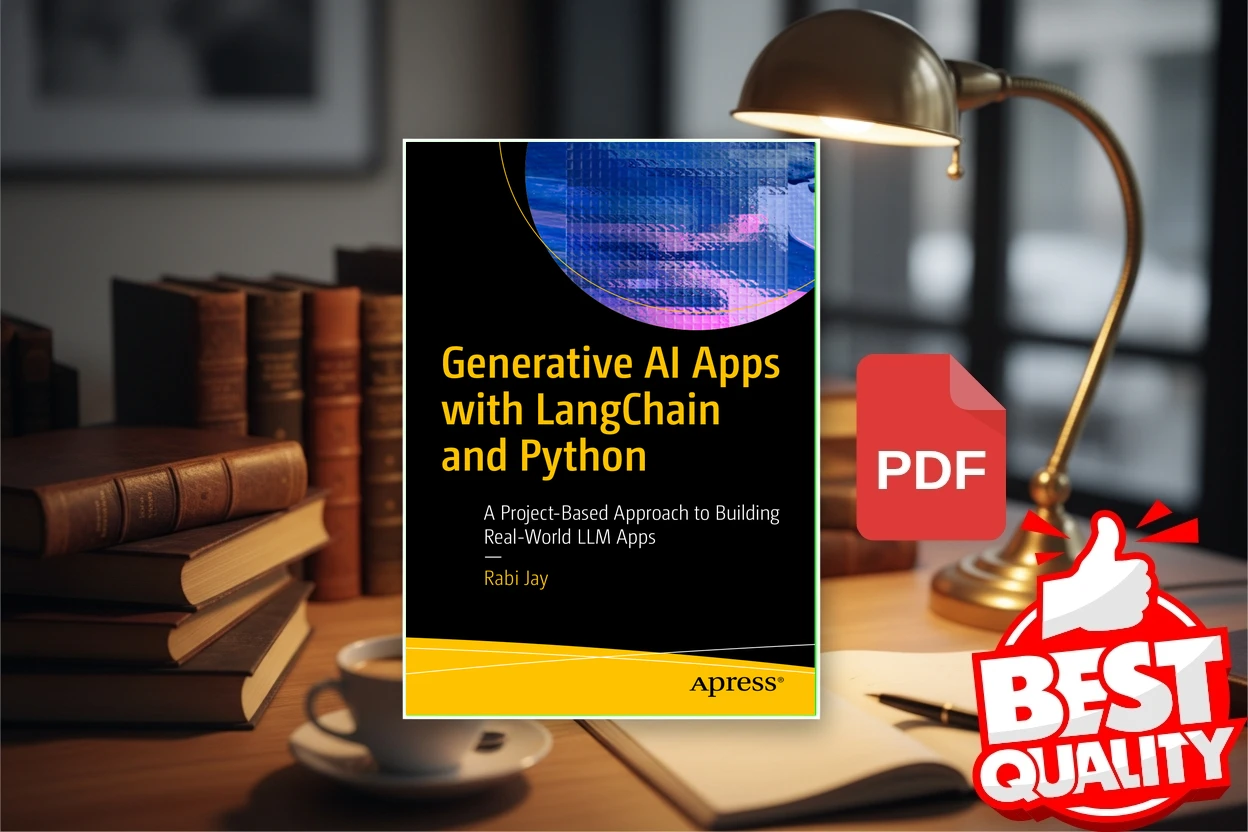 Cover for Generative AI Apps with LangChain and Python A Project-Based Approach to Building Real-World LLM Apps (Rabi Jay)