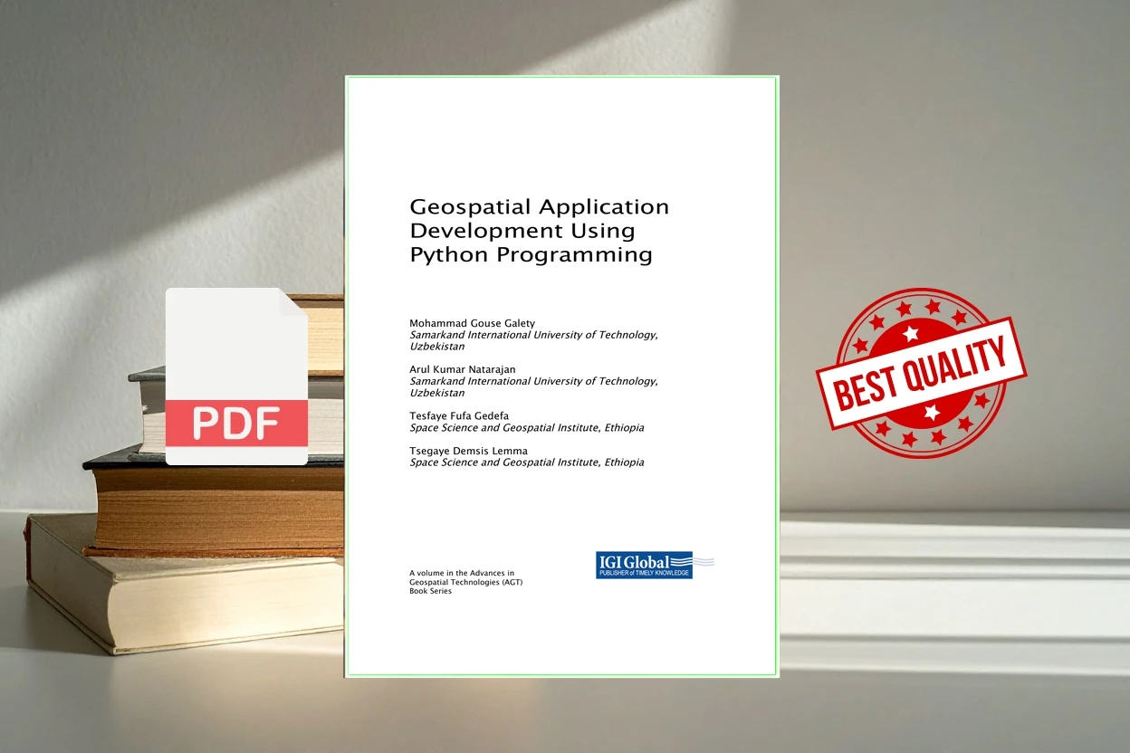Cover for Geospatial Application Development Using Python Programming (Galety, Mohammad Gouse, Natarajan, Arul Kumar etc.)