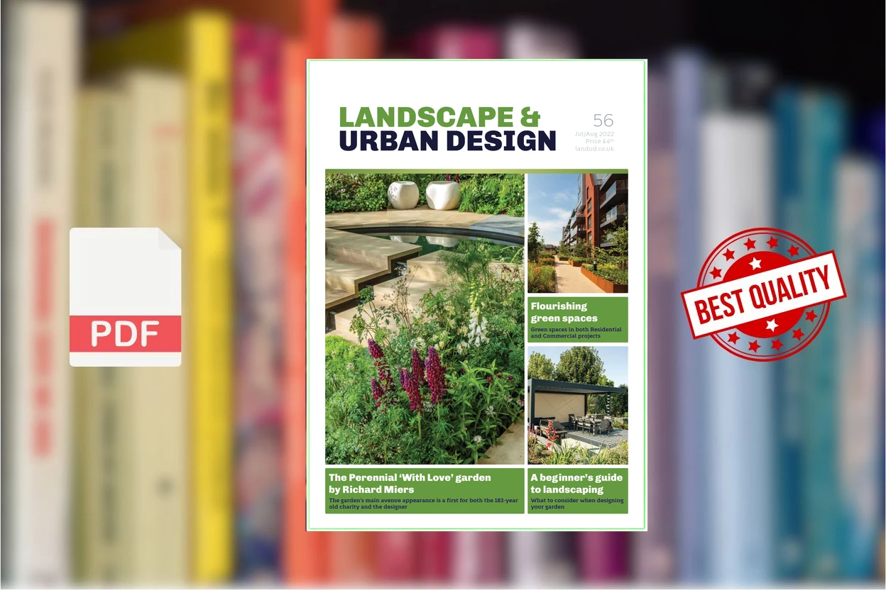 Cover for Landscape  Urban Design - JulyAugust 2022 (magazine)