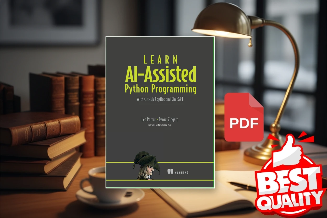 Cover for Learn AI-Assisted Python Programming with GitHub Copilot and ChatGPT (Leo Porter, Daniel Zingaro)