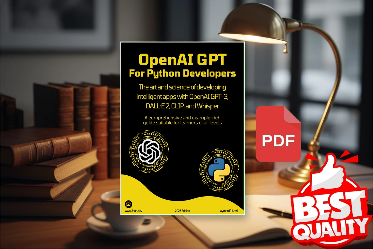 Cover for OpenAI GPT For Python Developers (Aymen El Amri eon01)