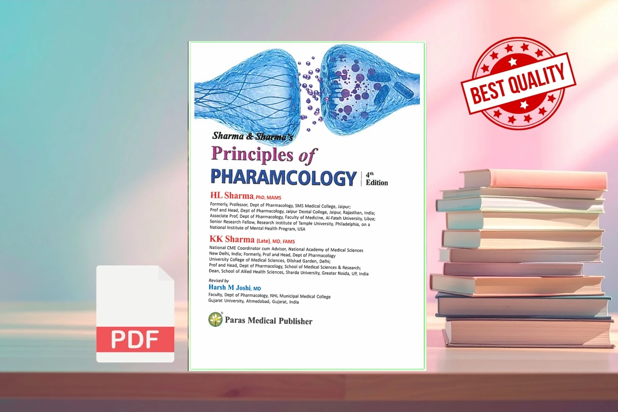 Cover for Principles of Pharmacology (4th Edition 2023) (H L Sharma, K K Sharma)