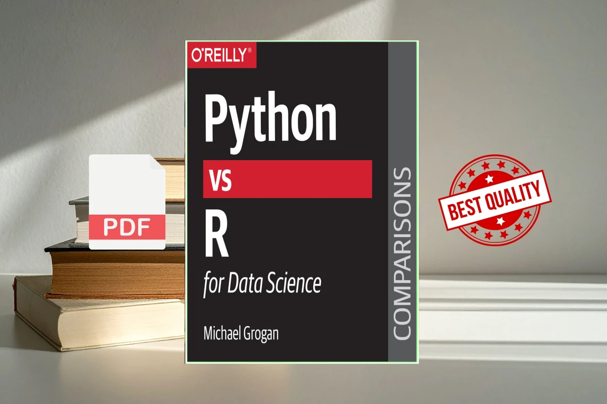 Cover for Python vs. R for Data Science (Michael Grogan)