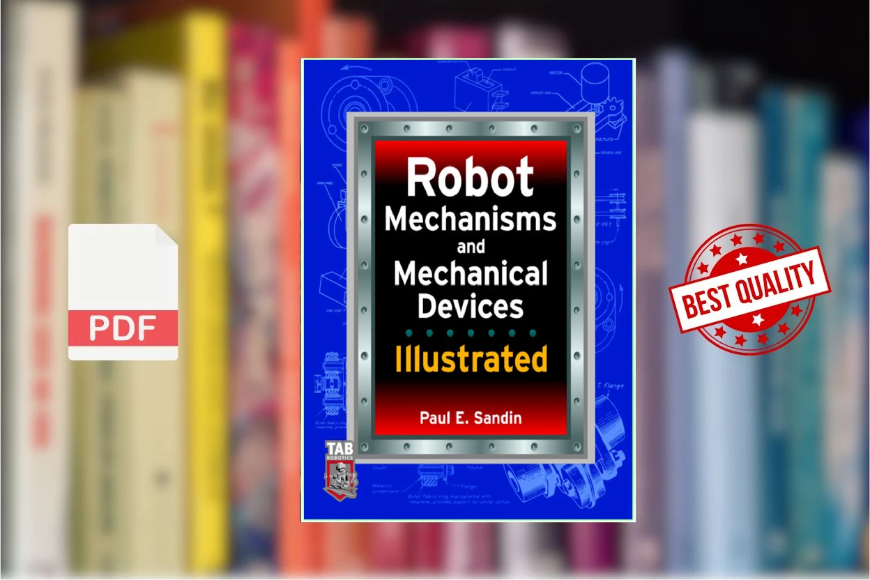 Cover for Robot mechanisms and mechanical devices illustrated (Paul Sandin)