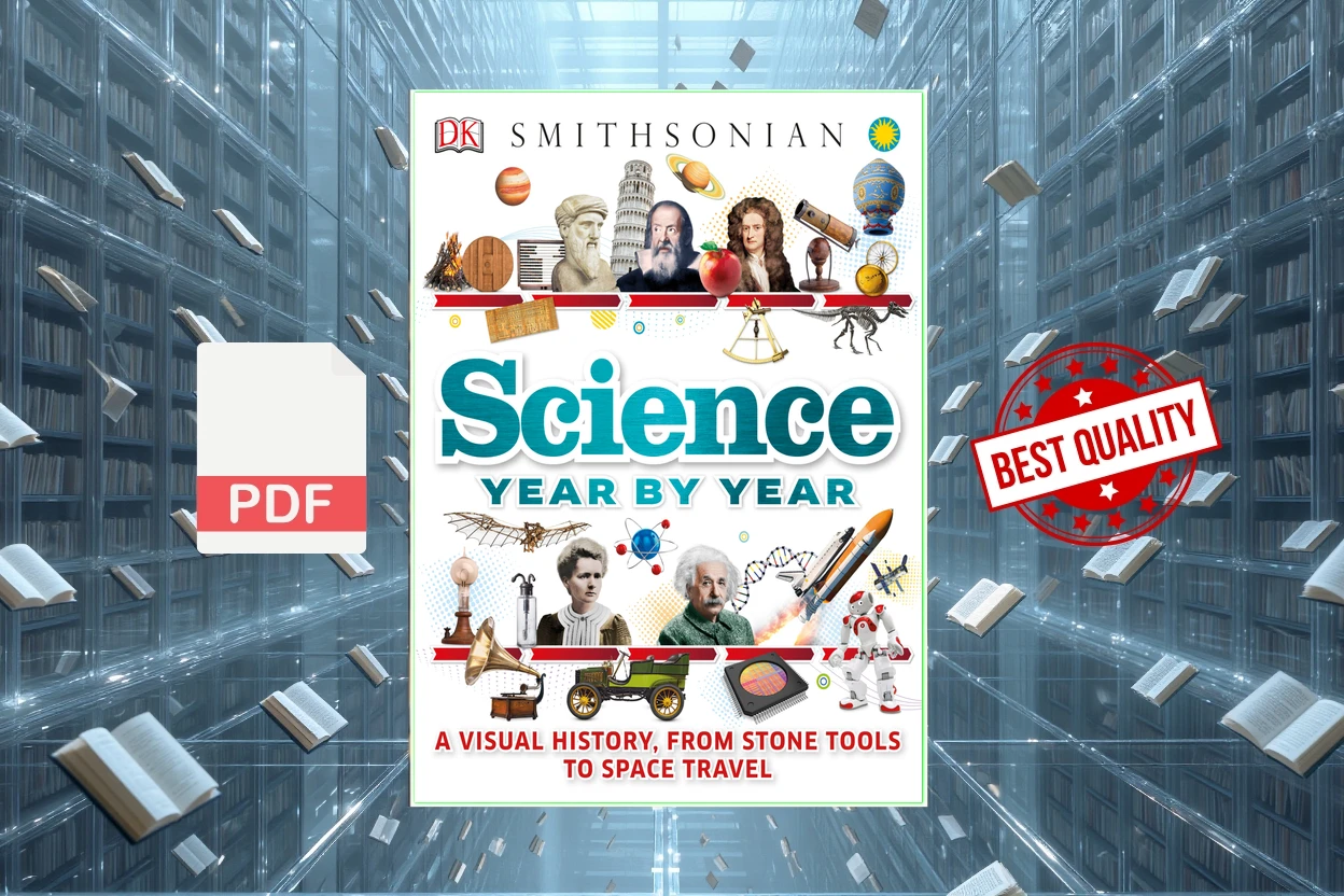 Cover for Science Year by Year. A Visual History, From Stone Tools to Space Travel (DK)