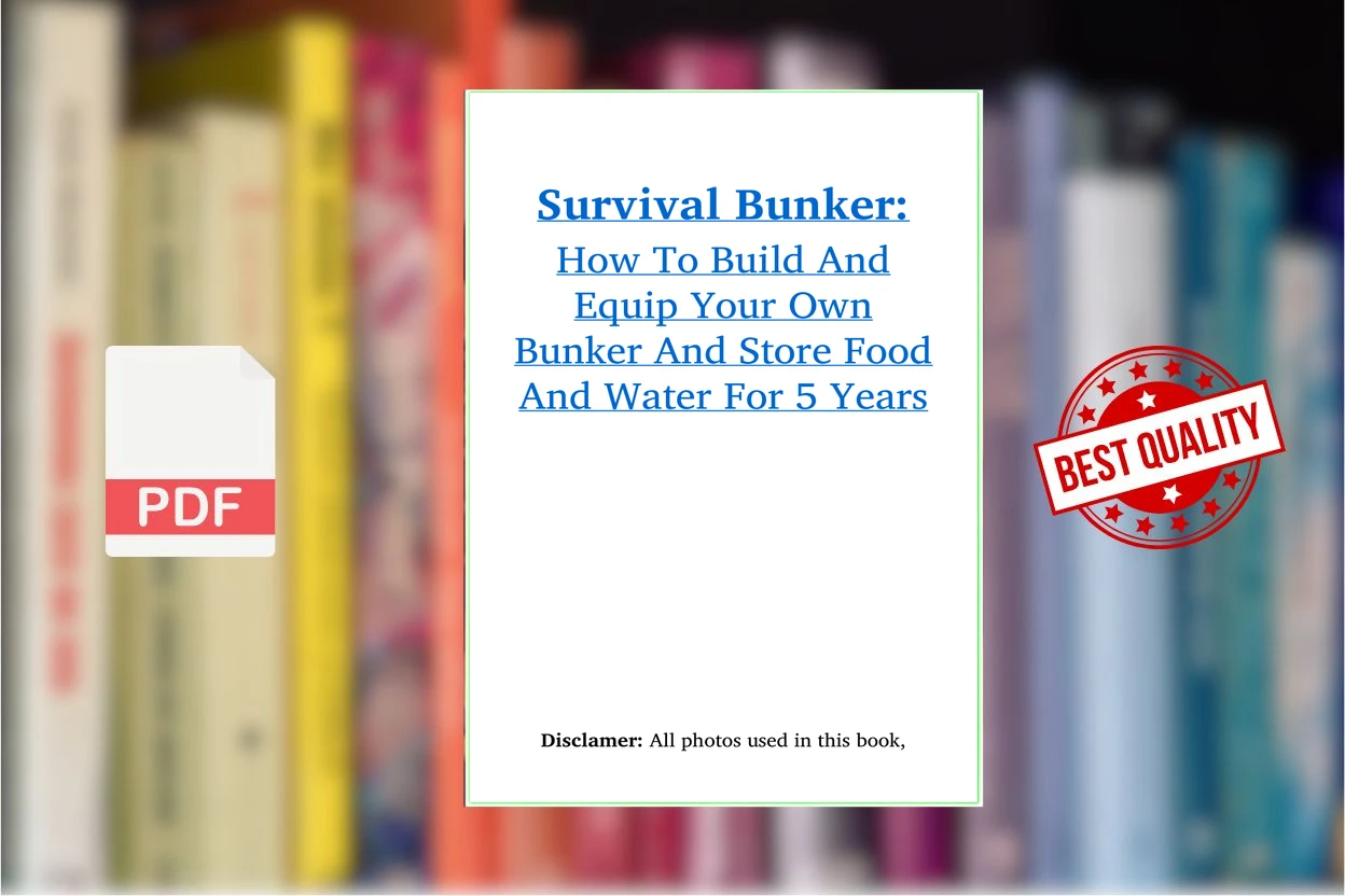 Cover for Survival Bunker How to Build and Equip Your Own Bunker and Store Food and Water for 5 Years (Benjamin Adams)