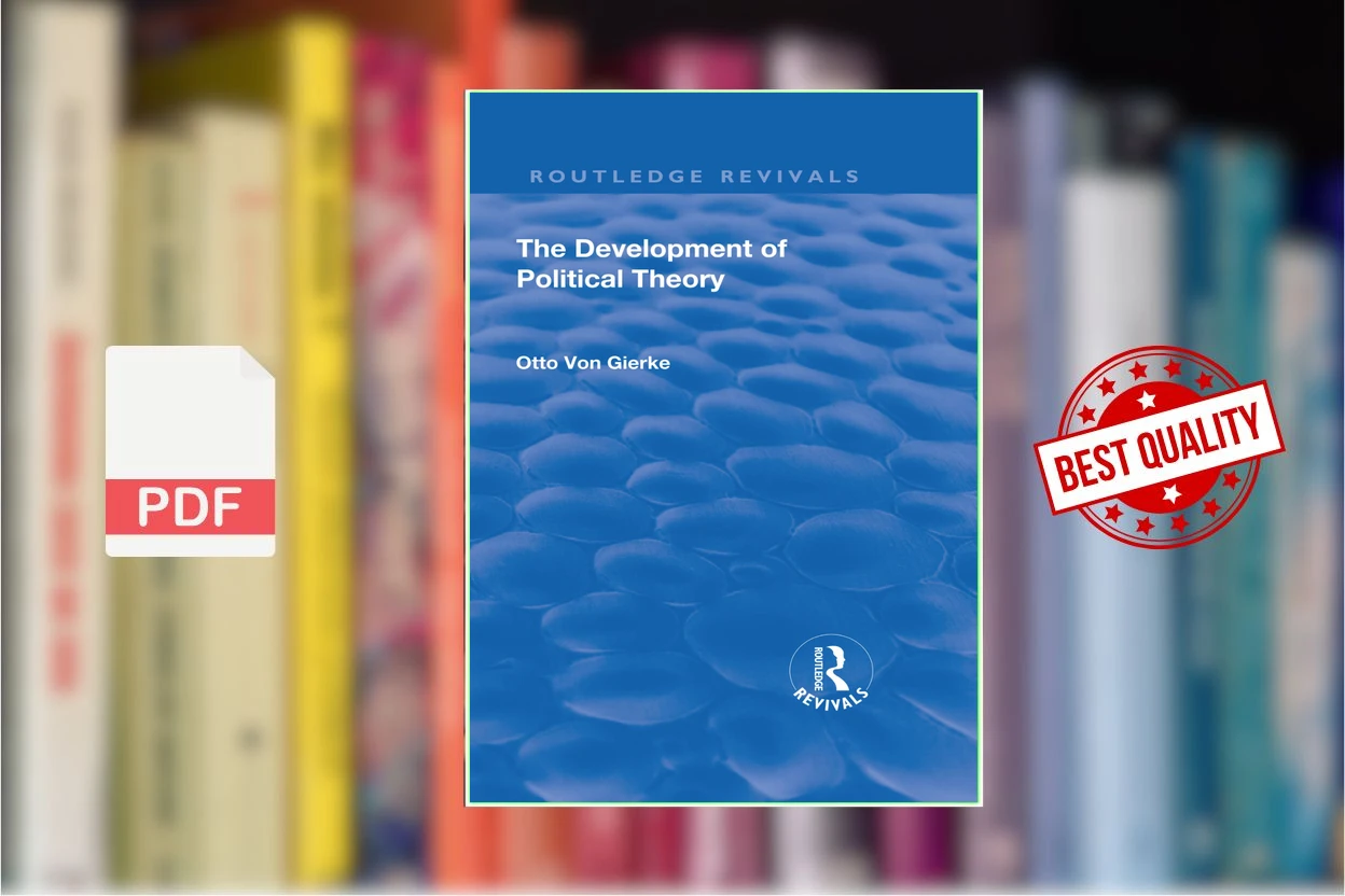 Cover for The Development of Political Theory (1939) (Otto von Gierke)