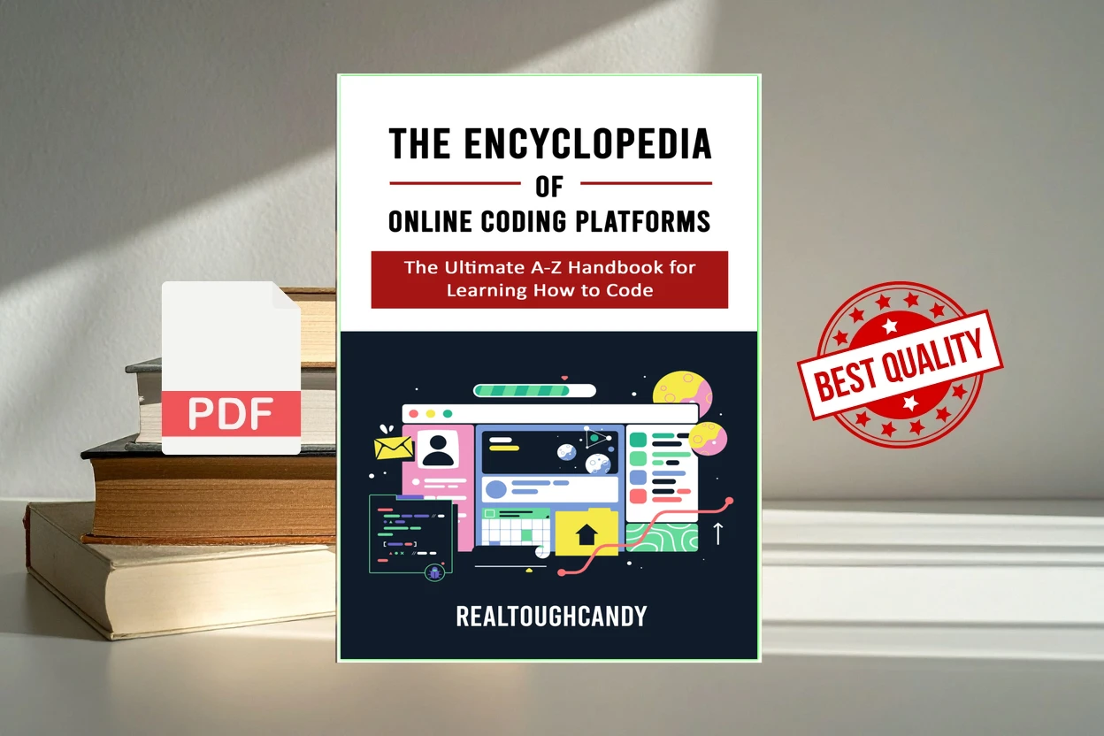 Cover for The Encyclopedia of Online Coding Platforms The Ultimate A-Z Handbook for Learning How to Code (RealToughCandy)