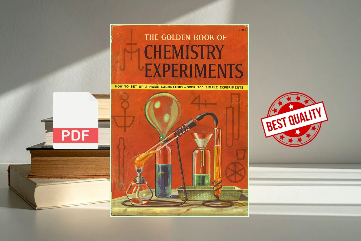 Cover for The Golden Book of Chemistry Experiments - How to Set Up a Home Laboratory - Over 200 Simple Experiments (Brent Robert)