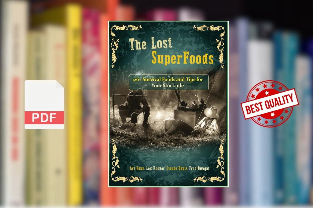 Cover for The Lost Super Foods 126+ Survival Foods and Tips for your Stockpile (Claude Davis, Art Rude, Lex Rooker, Fred Dwight)