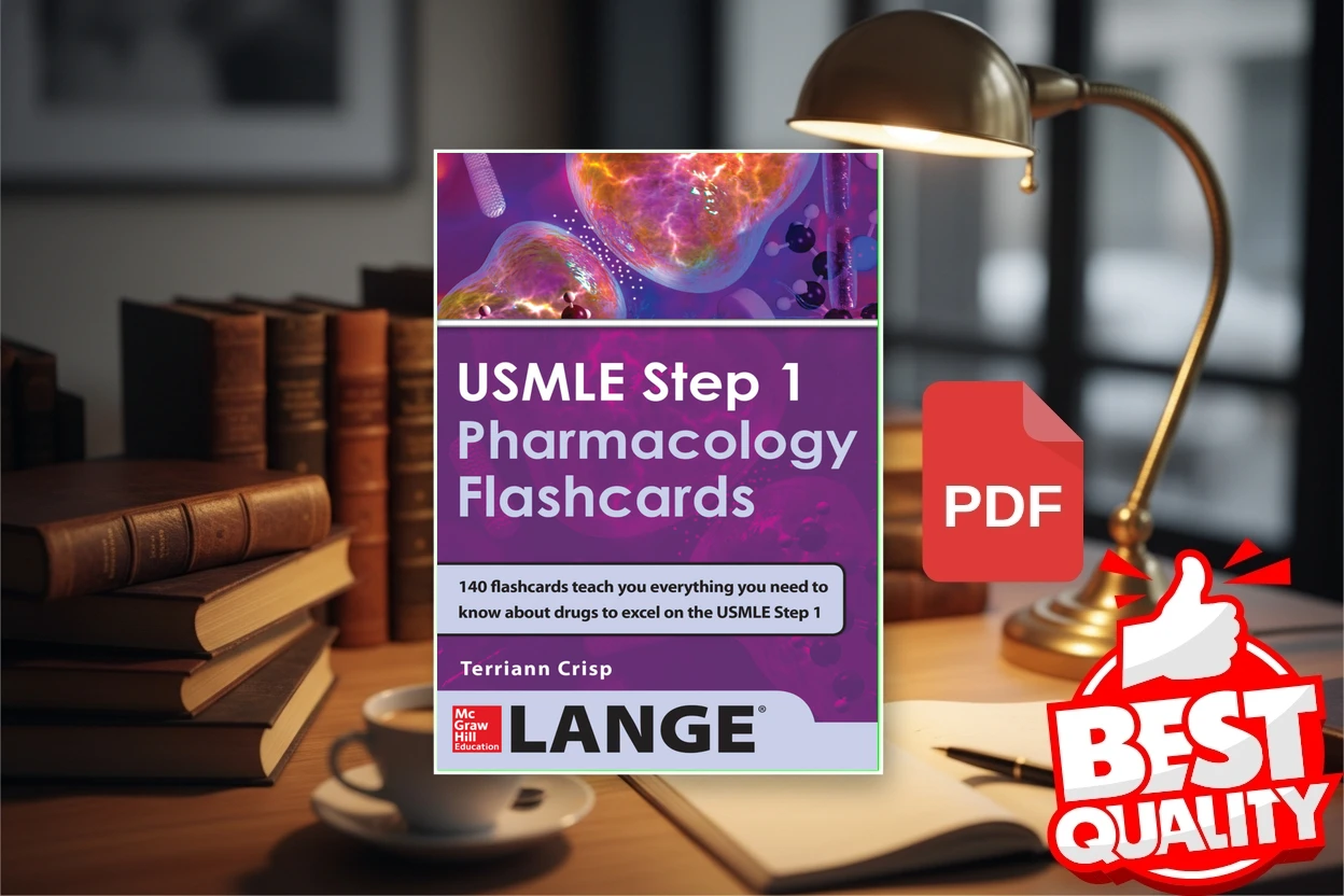 Cover for USMLE Step 1 Pharmacology Review Flash Cards (Terriann Crisp)