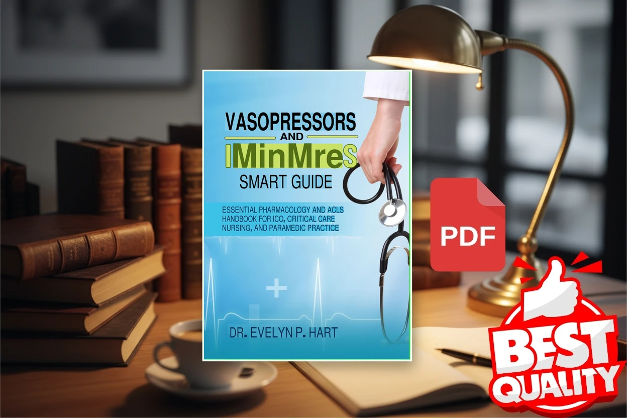 Cover for Vasopressors and Inotropes Smart Guide Essential Pharmacology and ACLS Handbook for ICU, Critical Care Nursing, and Paramedic… (Evelyn P. Hart)